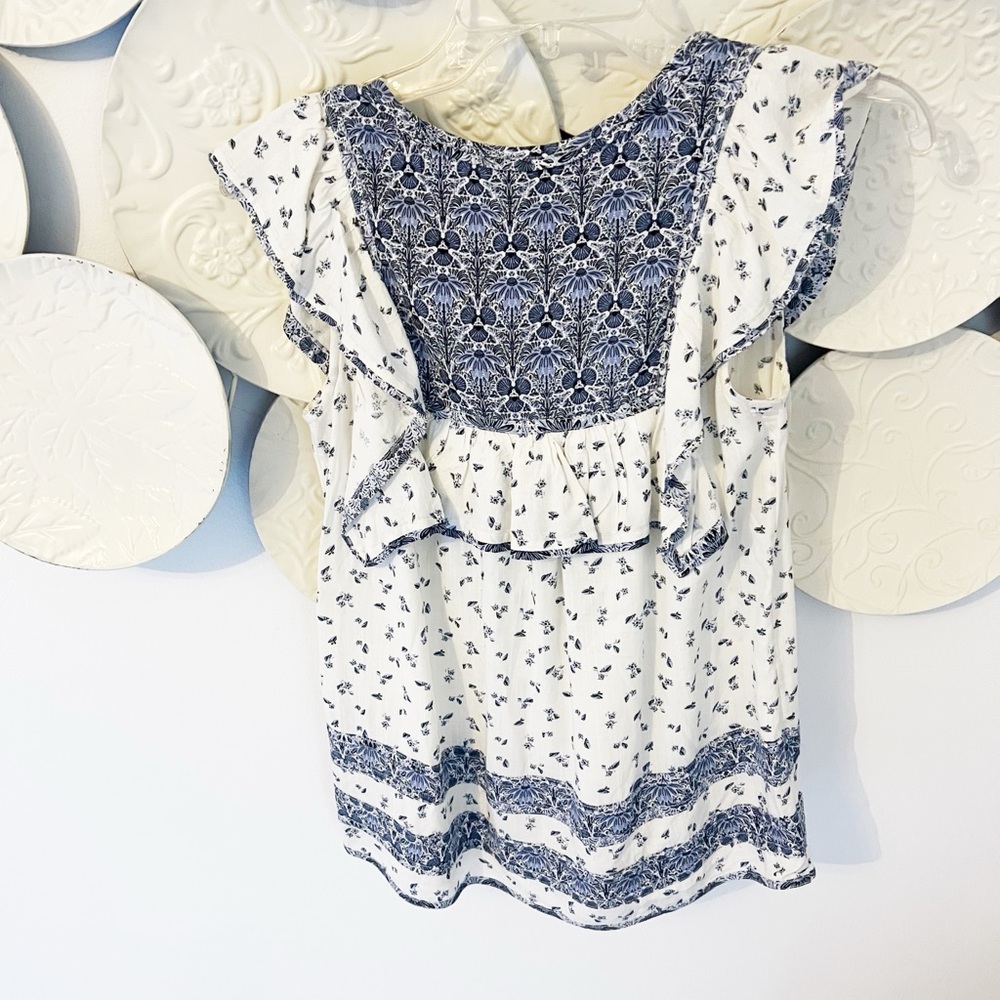 NWT Sz 2 Fat Face Mixed Print Top - Picture 3 of 5